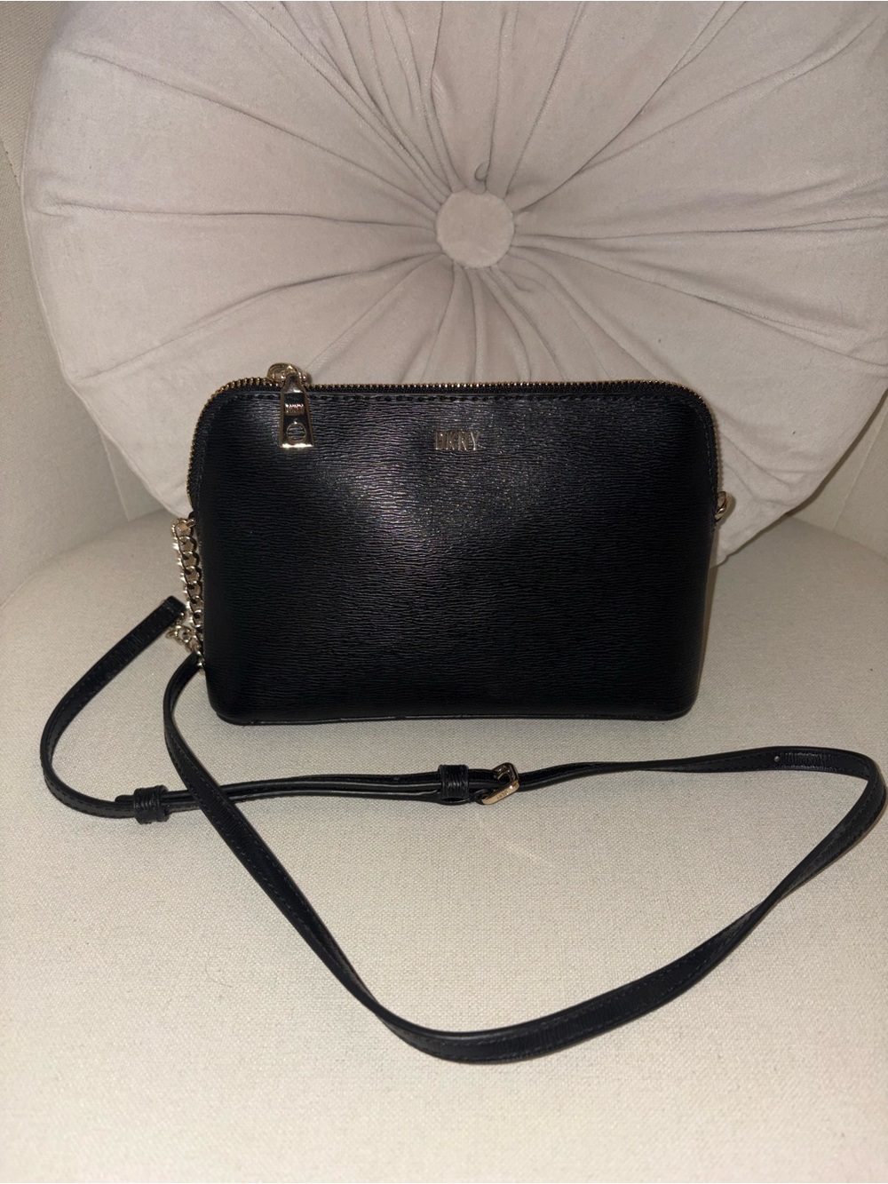 NWT DKNY Black Bryant Dome Crossbody Bag